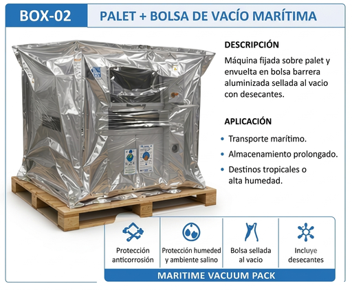 [e_BOX 02] Pallet + maritime vacuum bag