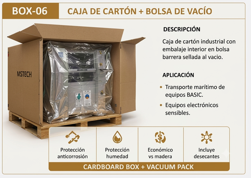 [e_BOX 06] Cardboard box + vacuum bag