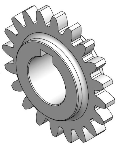 [e_PINFI-0564-B00-00000_MSTECH Europe] ENGRANAJE M.5 Z20 PAVONADO S/P.0564 - Engranaje pequeño transmisión flip SMT